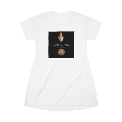 T-Shirt-Kleid mit Maffiadolls-Print