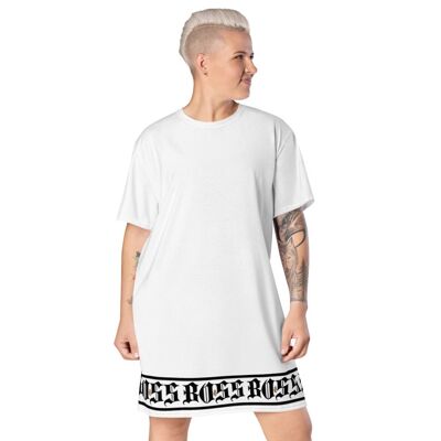 Maffiadolls Boss Weißes T-Shirt-Kleid