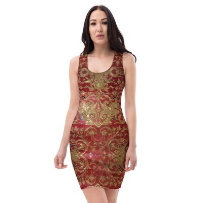 Maffiadolls red and gold dress