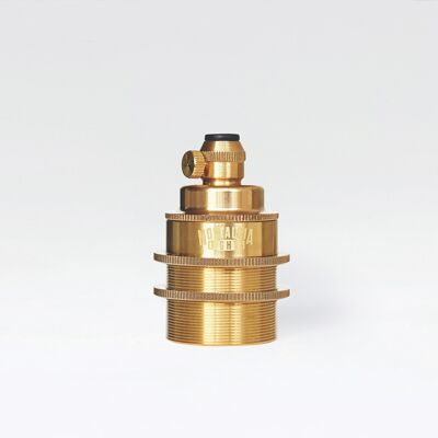 Raw Brass lamp holder.RAW BRASS finish