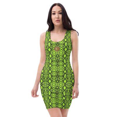 Vestido de serpiente neón de Maffiadolls