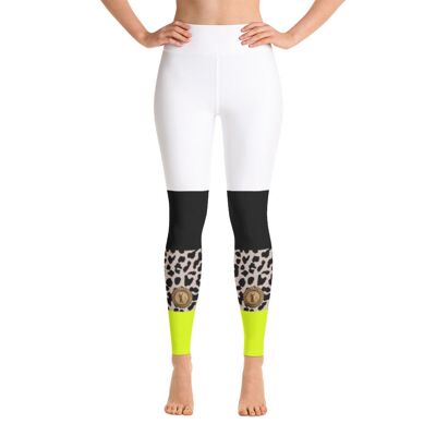 Leggings Maffiadolls Neon Cat White