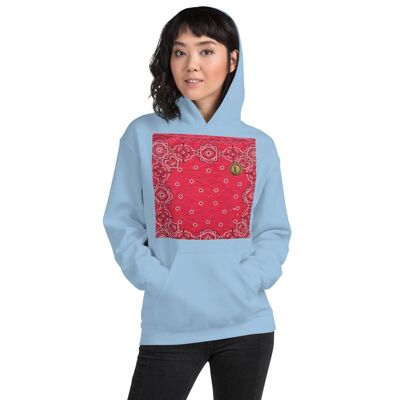 Maffiadolls Mexikanische Pink Bandana Hoodieight Blau