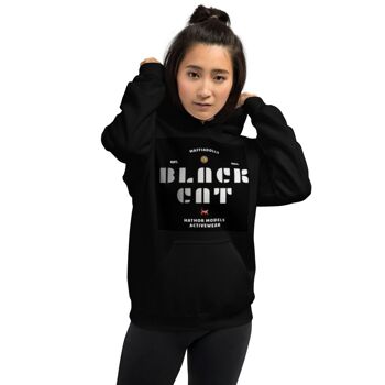 Maffiadolls Black Cat Exclusif Sweat à Capuche - Noir