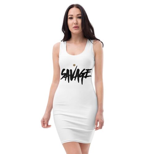 Maffiadolls Savage Exclusive White Bodycon Dress