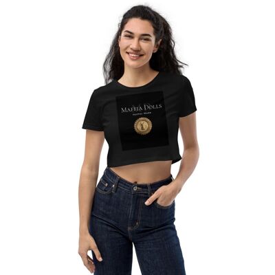 Mafia-Puppen || Original Organic Crop Top für Damen - Schwarz