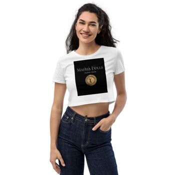 Poupées mafieuses || Crop top femme Original Bio blanc 1