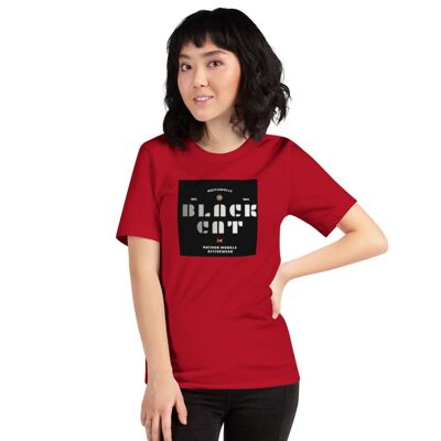 Maffiadolls Black Cat Exclusive Short-Sleeve Classic T-shirt - Red