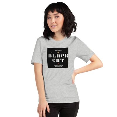 T-shirt classica a maniche corte esclusiva Maffiadolls Black Cat - Athletic Heather