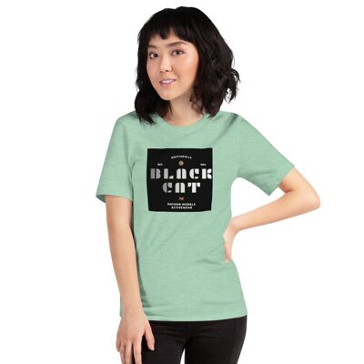 T-shirt classica a maniche corte esclusiva Maffiadolls Black Cat - Heather Prism Mint