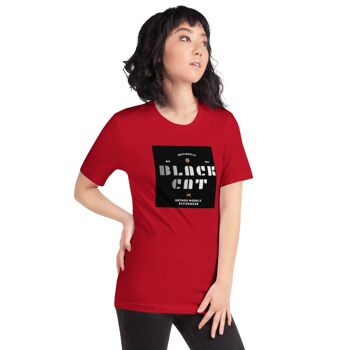 Maffiadolls Black Cat T-shirt classique exclusif à manches courtes - Jaune 5