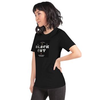 Maffiadolls Black Cat Exclusif T-shirt Classique à Manches Courtes - Blanc 2