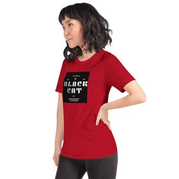 Maffiadolls Black Cat Exclusif T-shirt Classique à Manches Courtes - Blanc 4
