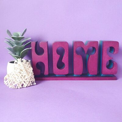 Home Decor Letters, Freestanding Shelf Sign, Wooden Word for