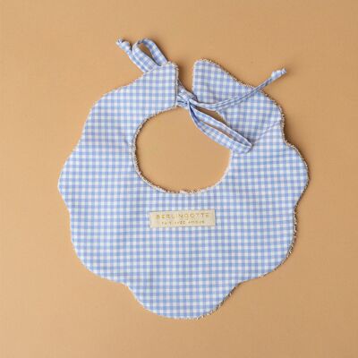 The Daisy Bib - Sky Blue Gingham