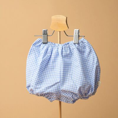 Cotton Bloomers - Sky Blue Gingham