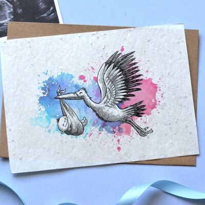 Card to plant Stork