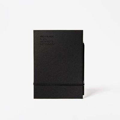 Cuaderno de bocetos, papel negro y lápiz blanco integrado para la vuelta al cole.