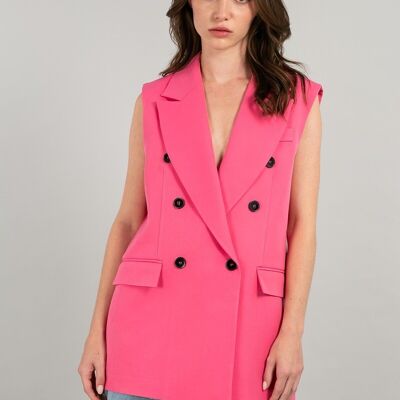 AZZURA - FUSCHIA ärmellose Anzugjacke