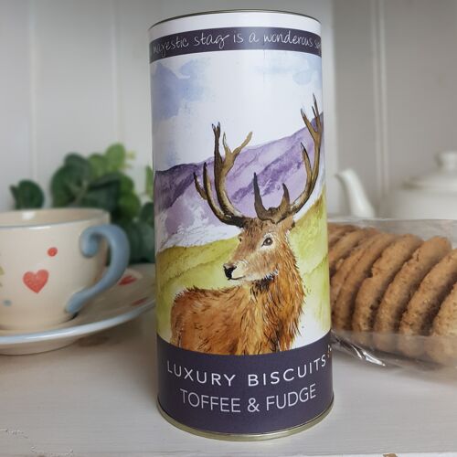 Highland Stag Biscuit Drum