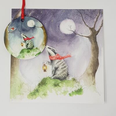Light The Way Bauble Card