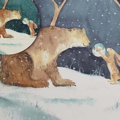 The Bear and the Hare Bauble Card