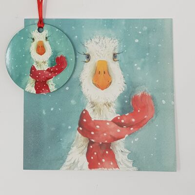 La pallina della sciarpa di Natale