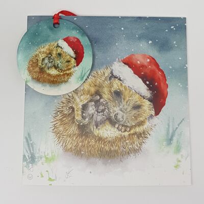 Carte Rêver d'une boule de Noël blanche