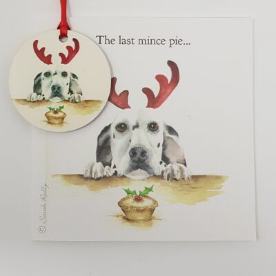 The Last Mince Pie Bauble Card