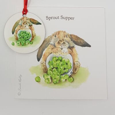 Sprout Cena Bauble Card