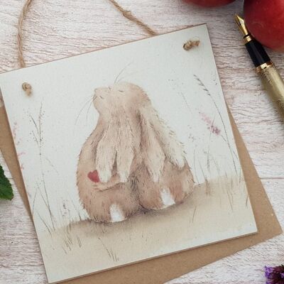 Always Hare Wooden Forever Card