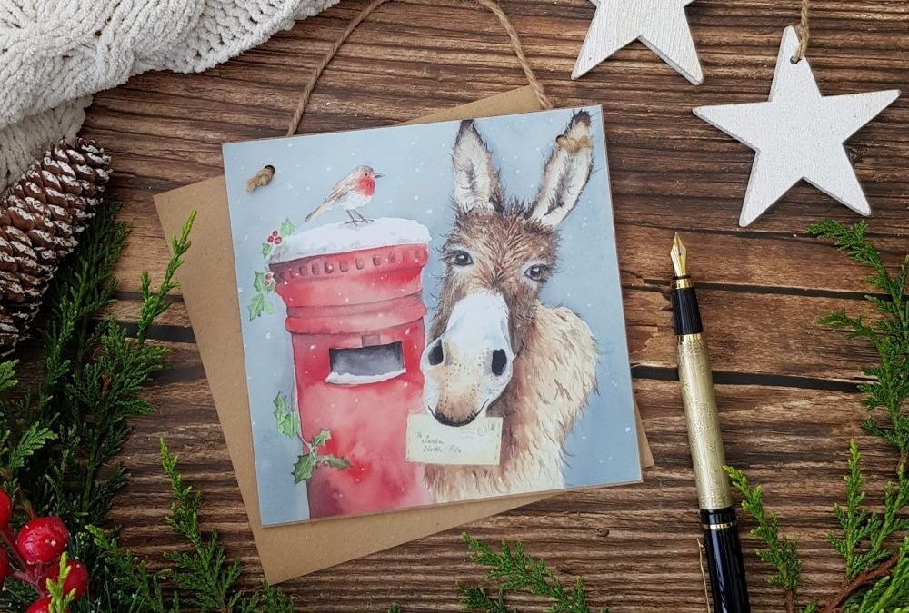 Donkey's Wish Holzkarte für immer