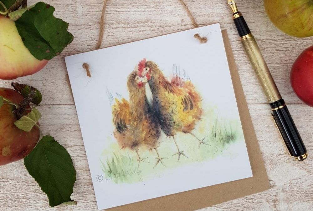 Girls of a Feather Wooden Forever Card