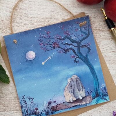 Stars and Dreams Wooden Forever Card