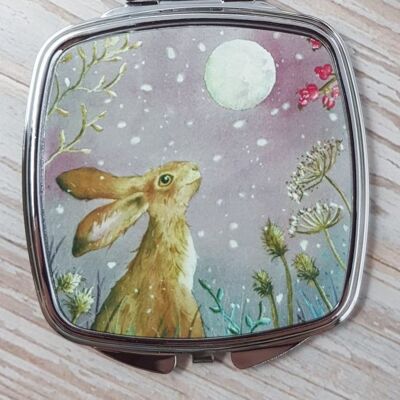 Berries & Snowflakes Compact Mirror