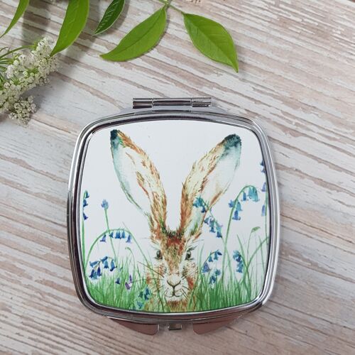 Curious Hare Compact Mirror