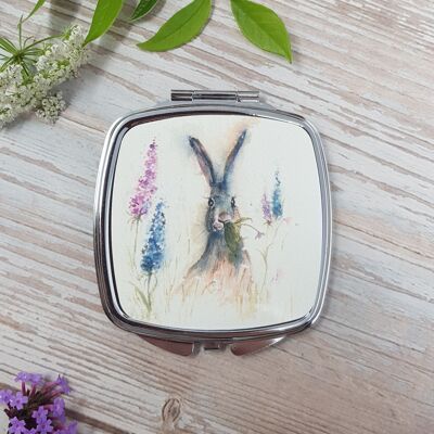 Grignoter dans le miroir compact Flower Garden