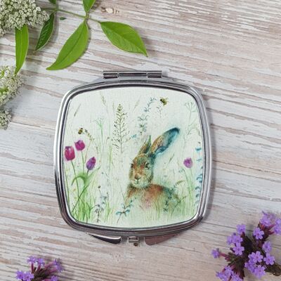 La primavera è Hare Compact Mirror