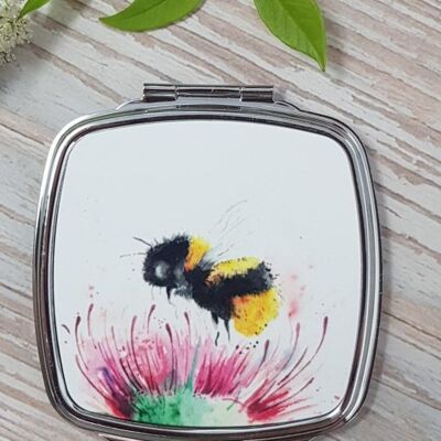 Thistle & Bee Compact Mirror