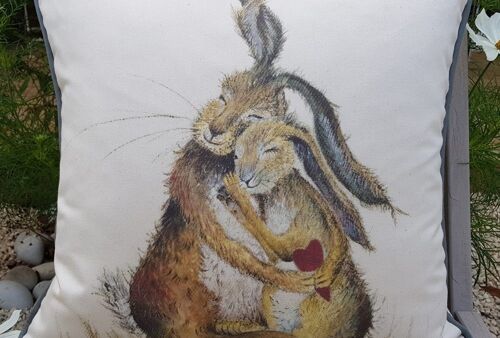 Hares my Heart Cushion Cover