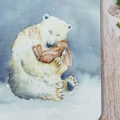 Snow Bear and the Magic Book Coaster
