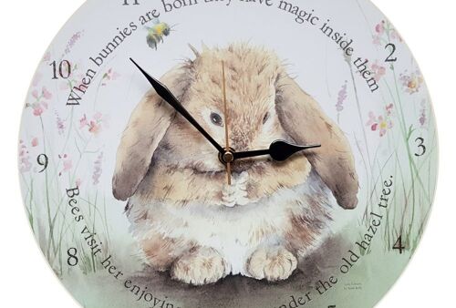 Honey Bunny Wall Clock