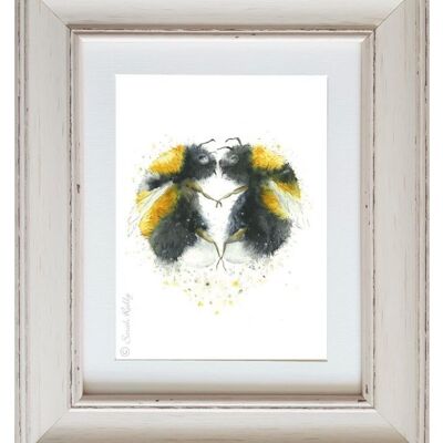 Bumblelove Medium Framed Print