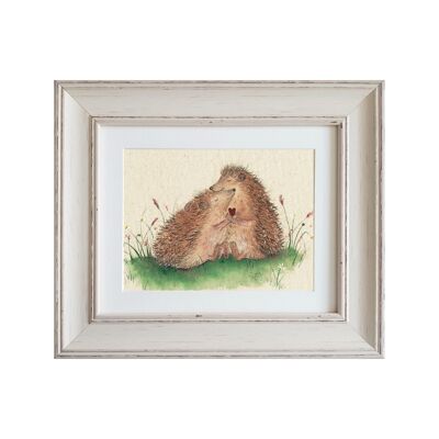 Heggie Hugs Medium Framed Print