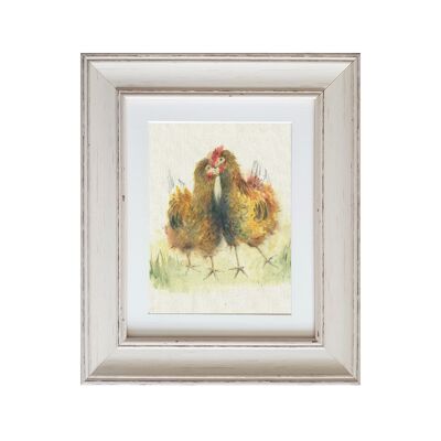 Girls of a Feather Small Framed Print
