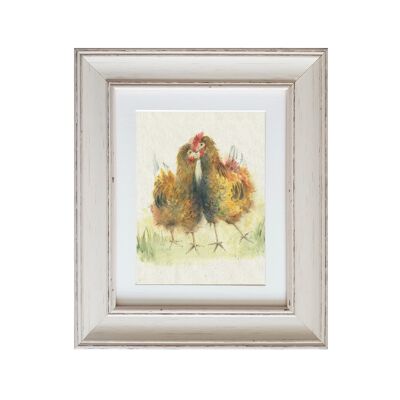 Girls of a Feather Small Framed Print