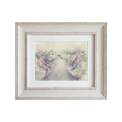 Owain and Gwen Small Framed Print