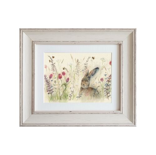 Spring is Hare Small Framed Print
