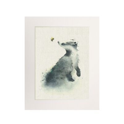 Badger and Bee Medium Print