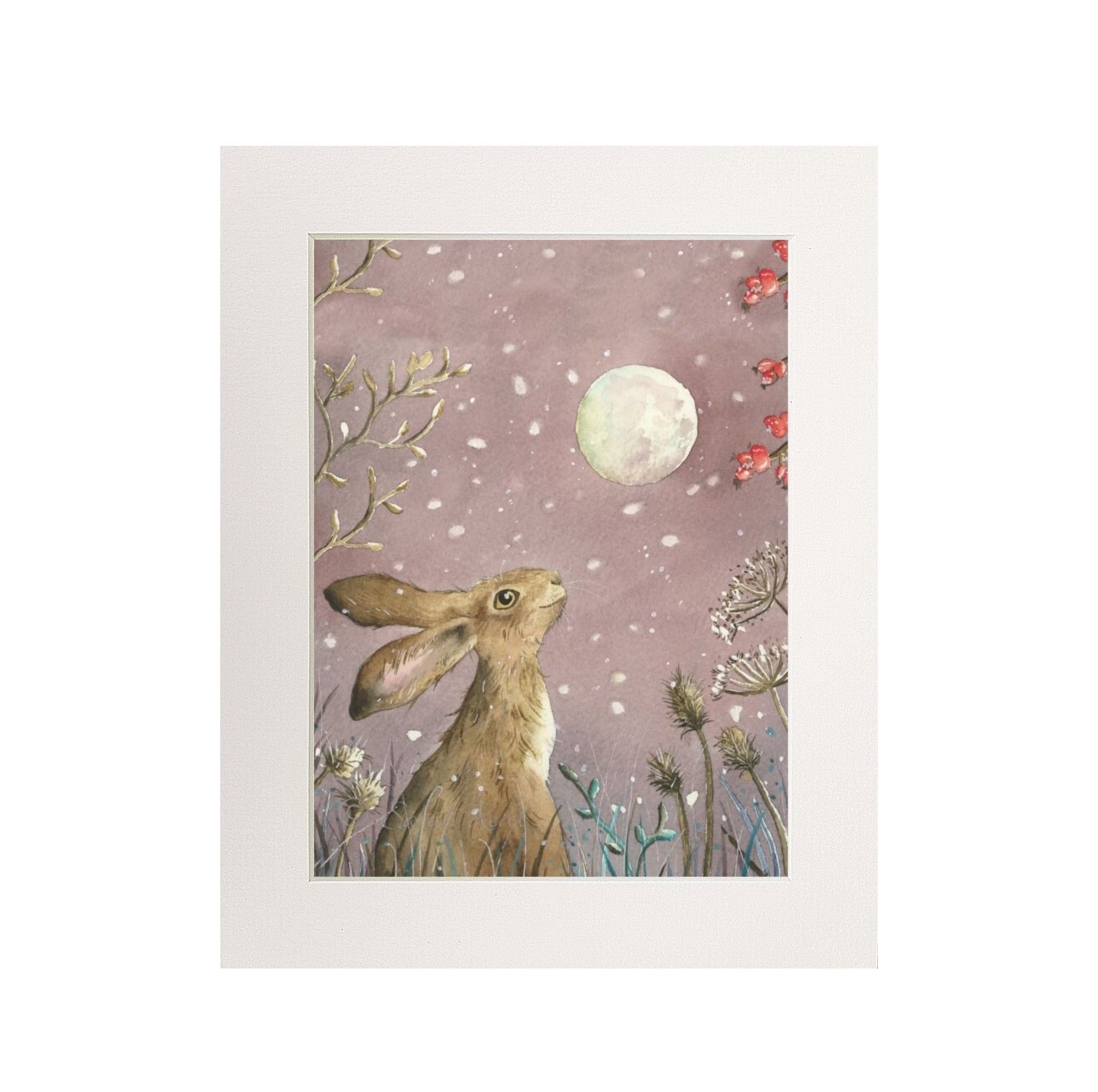 Berries & Snowflakes Medium Print